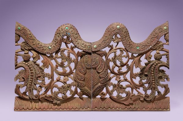 Asian Antique Wooden Lintel