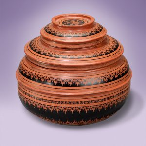 Asian Antiques Myanmar Vase Closed
