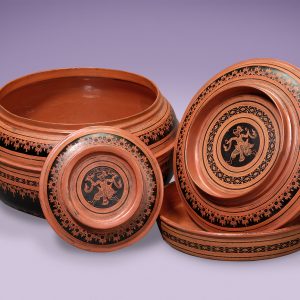 Asian Antiques Myanmar Vase Open