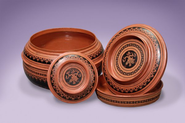 Asian Antiques Myanmar Vase Open