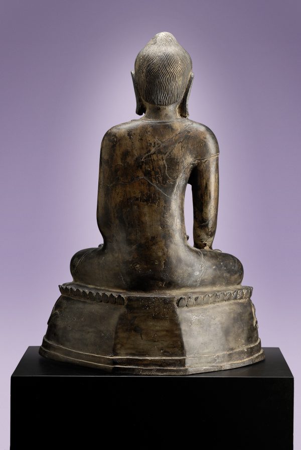 Black Seated Image of the Buddha Antique - Mon, 13-15th Century