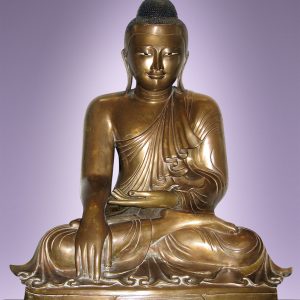 Bronze Seated Image of the Buddha Antique - Mandalay, 19th Century