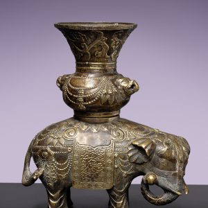 Elephant Vase Antique - Cambodia, 18th Century
